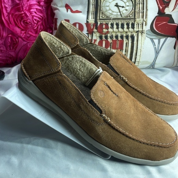 (C) Clarks Gorwin Step Men\'s Brown Suede‎ Casual Loafers Size 13 main image 5